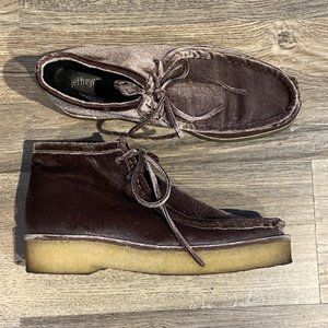 Jeffrey Campbell Pink Velvet Walawala Boots